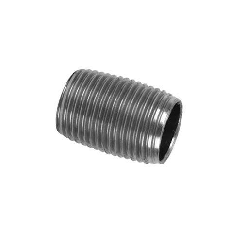 stz      black steel nipple    home depot
