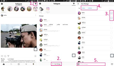 membuat chat group  instagram inwepo