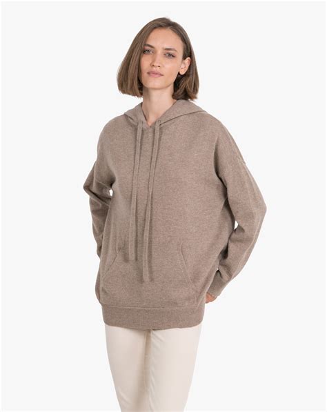 ladies cashmere oversized hoodie maisoncashmere