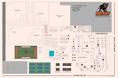 map directions orange high school
