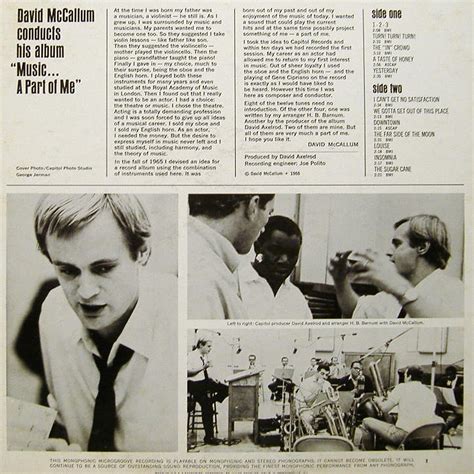 I Got Your Back!: David McCallum - Music, A Part Of Me 1966