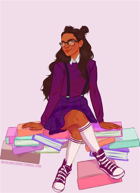 Nerd Girl Sketch at PaintingValley.com | Explore collection of Nerd ...