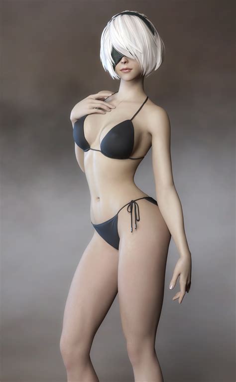 Nier: Automata 2B by 3dmania on DeviantArt