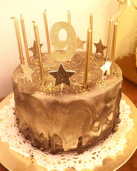 golden birthday cake triple layer chocolate cake  chocolate