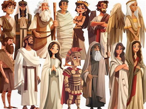 Bible Characters Clipart, Biblical Graphics, Bible Stories, Christian