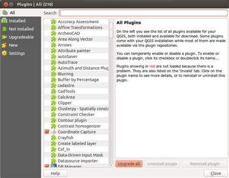 architecture  plugins  started  qgis