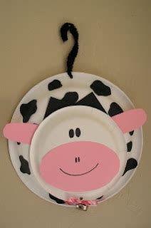 Animais Com Prato De Papelão - Professora Juce: Animais da Fazenda Vaca - prato de papelão