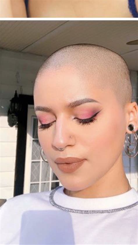 Pin on Aesthetic | Shaved hair women, Shaved head women, Bald