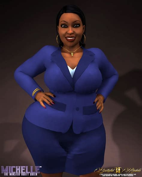 Michelle The Monster Booty Queen is all business! 👜