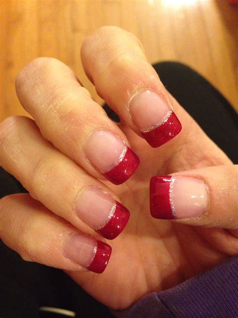 +30 Red French Tip Nails References