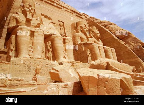 egypt abu simbel temple  ramses ii stock photo alamy