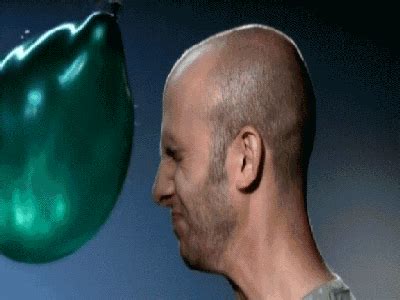 Water balloon to the face ~ MechanicsGifs