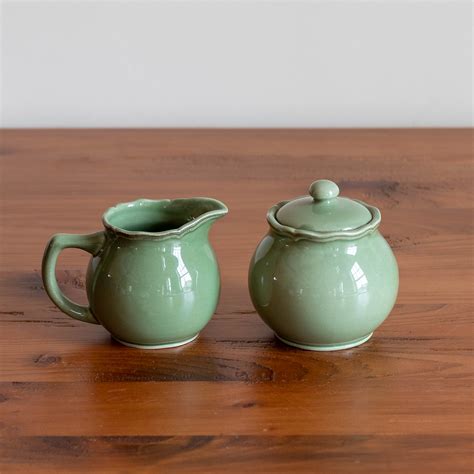 Carter Milk and Sugar Dispenser in Green – The Emporium