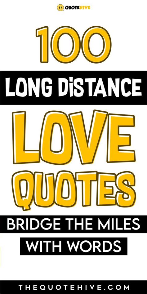 long distance love quotes bridge  miles  words