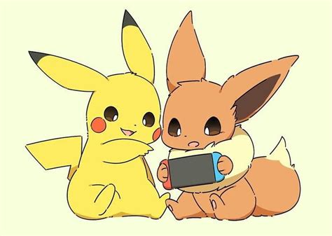 Cute Pokemon Wallpaper Eevee And Pikachu - Infoupdate.org