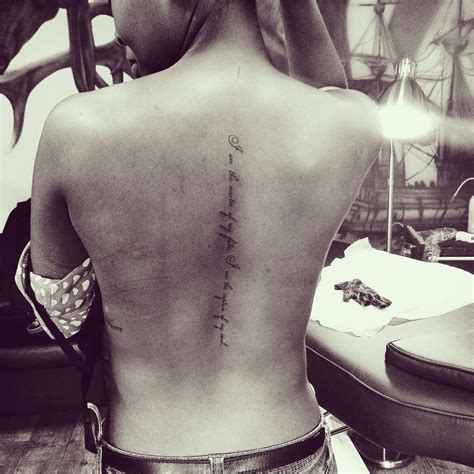 My Invictus poem spine tattoo | Spine tattoo, Tattoos, Body art