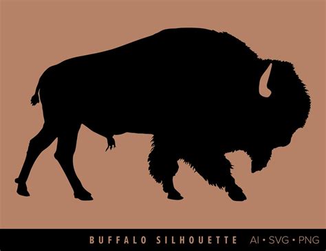 Buffalo Silhouette - Etsy