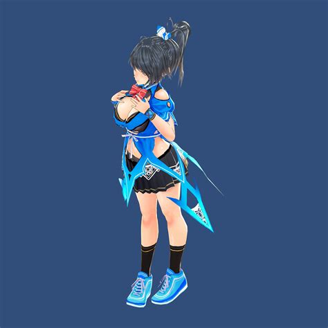 Sexy Anime Girl 3D model rigged | CGTrader