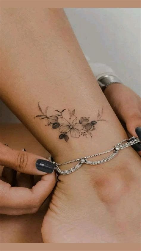 Minimalist Tattoo | Ankle tattoo, Tattoos, Anklet tattoos