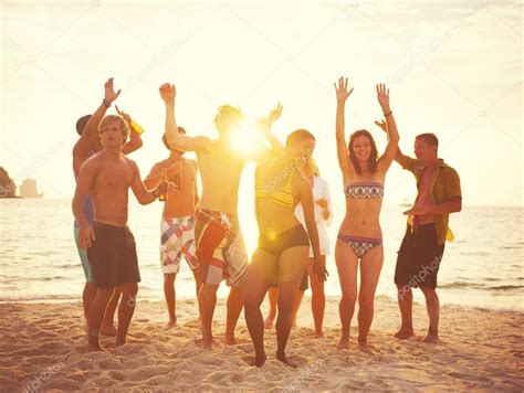 People enjoying beach party — Stock Photo © Rawpixel #111865076