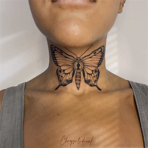butterfly tattoo   neck symbolism  stylish design guide