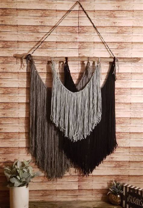 Wall Tapestry Black Boho Wall Hanging Home Decor - Etsy