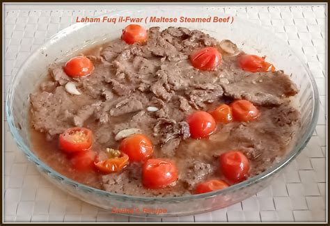 Laham Fuq il-Fwar - Maltese Steamed Beef#EatTheWorld - Sneha's Recipe