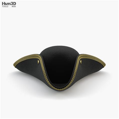 Tricorne Hat 3D model - Clothes on Hum3D