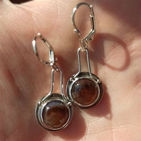 Висящи обеци с дизайнерски Ахат Pebbles & Jewelry | Pebbles & Jewelry