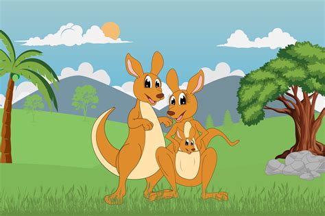 cute kangaroo family By CurutDesign | TheHungryJPEG