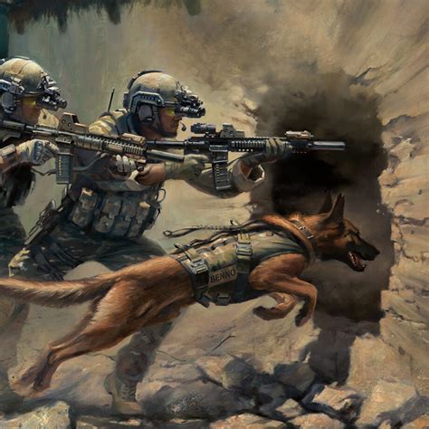 'INTO THE BREACH' Limited Edition Print by Military Artist Stuart Brown