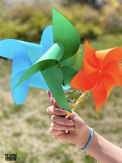 Easy Printable Pinwheels