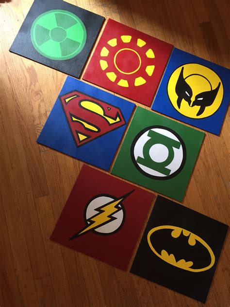 Superhero Canvas Custom and Handmade Super Hero Wall Art - Etsy