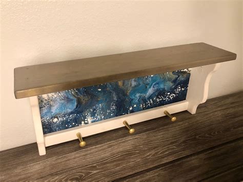 Hand Painted Wooden Shelf - Etsy