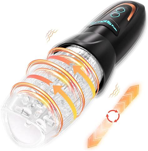 Automatic Male Masturbator Sex Toy with 10 Vibration, 8 Thrusting