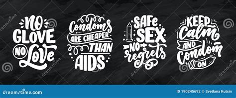 safe sex slogans great design   purposes lettering  world