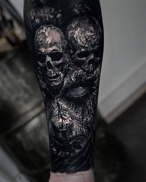 Sandry Riffard's Horror gallery | iNKPPL | Skull tattoos, Evil skull ...