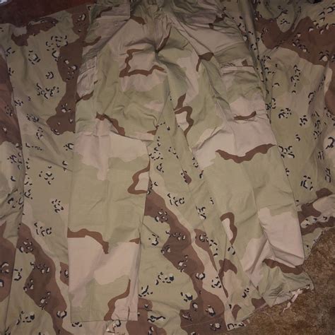 original usgi desert camo bdu pant combat trouser dcu ripstop large