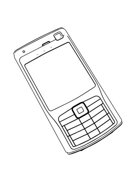Cell Phone Coloring Sheet Coloring Pages