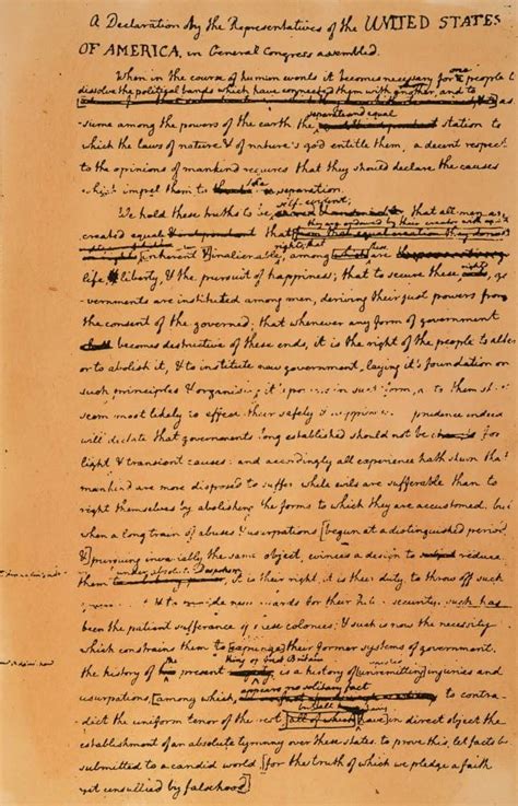 First Paragraph Of The Declaration Of Independence