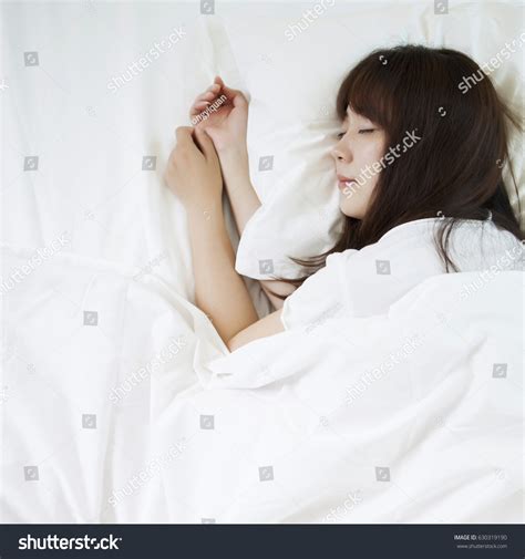Sleep Asian Woman Bed Stock Photo 630319190 | Shutterstock