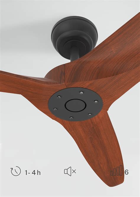 Ventilador De Teto Silencioso - Ventilador de teto 40W silencioso, 100% madeira, vários tamanhos - WIND ...