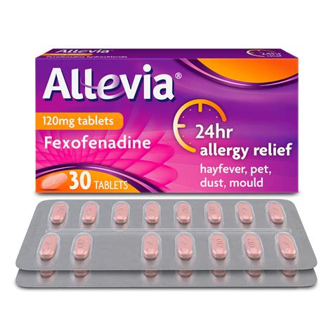 Allevia Hayfever Allergy Tablets, Prescription Strength 120 mg