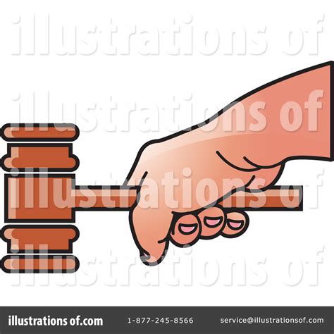 Gavel Clipart #1418126 - Illustration by Lal Perera