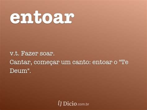 Significado Da Palavra Entoar