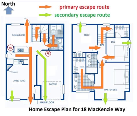 Home Fire Escape Plan Grid | plougonver.com