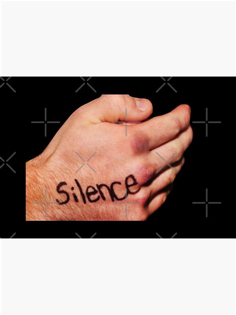 silence hand covering mouth  silenced mask  sale