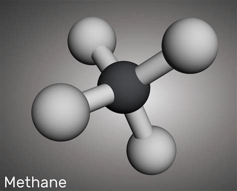 Geometria Molecular Do Ch4 - Molécula de metano ch4 modelo molecular do principal componente da ...