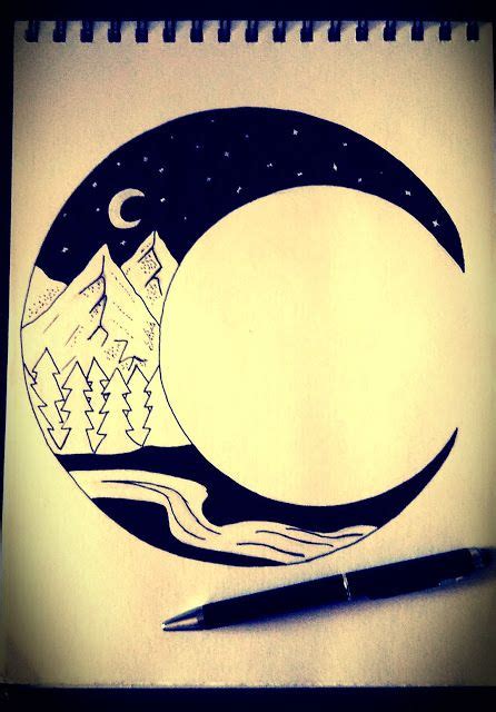 Lua Desenho Tumblr - Desenho De Lua Facil Tumblr Por Que A Lua Minguante é O Melhor