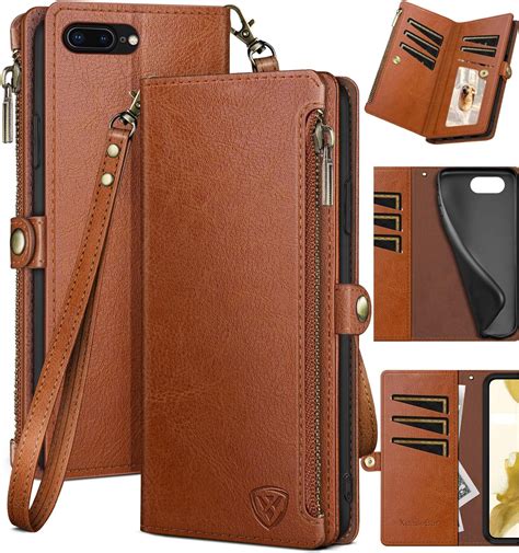 Amazon.com: DuckSky for iPhone 7 Plus/8 Plus Genuine Leather Wallet